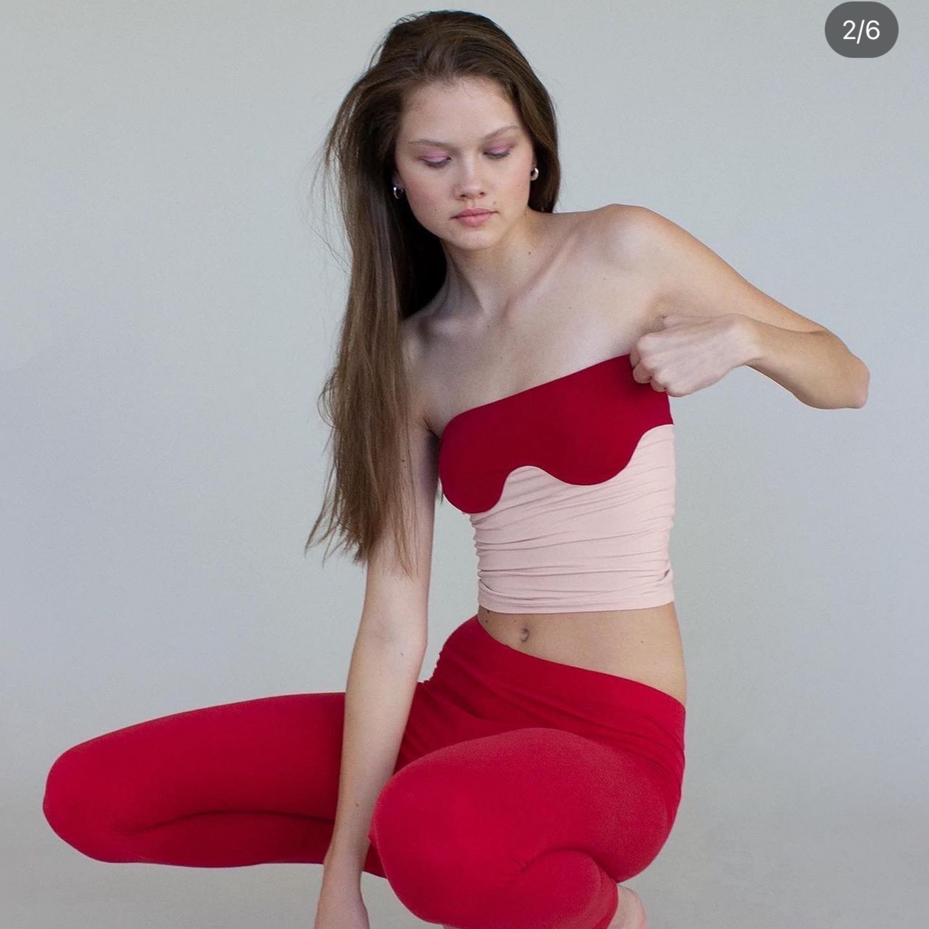 Orseund Iris Abstract Tube Top by Orseund Iris - Pickle