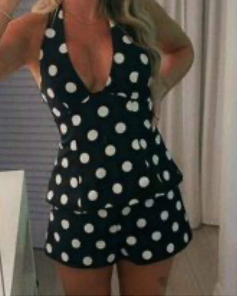 Zara Polka Dot Short Set by Zara - Pickle