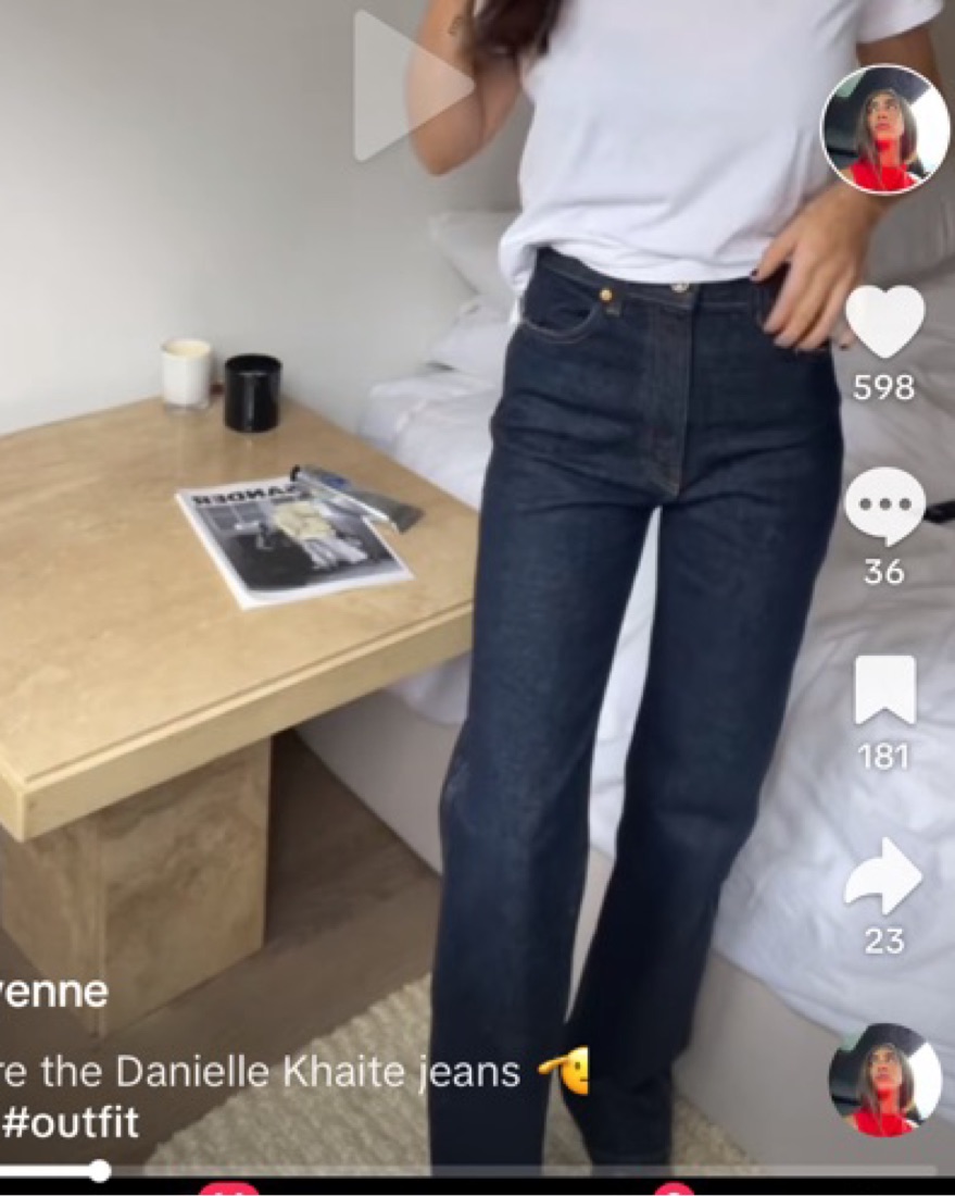 Khaite Danielle Jeans by Khaite - Pickle