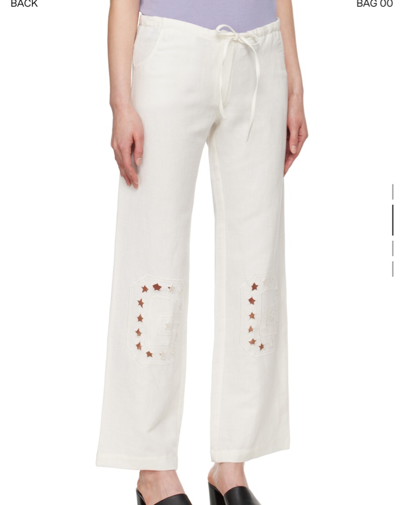 Gimaguas Linen Trousers by Gimaguas - Pickle