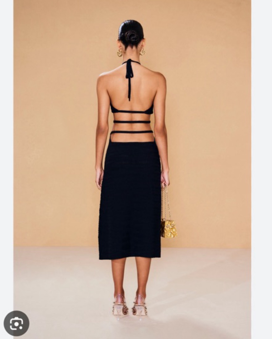 Cult Gaia Evaleigh Knit Dress Black by Cult Gaia - Pickle