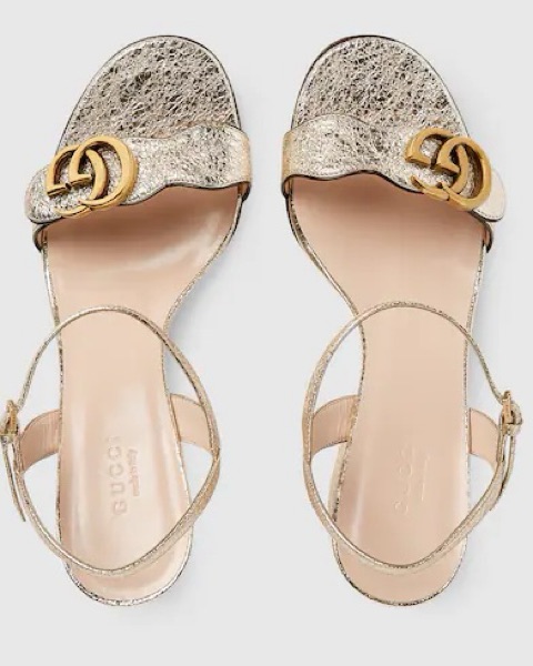 Gucci Platform Gold Heels by Gucci - Pickle