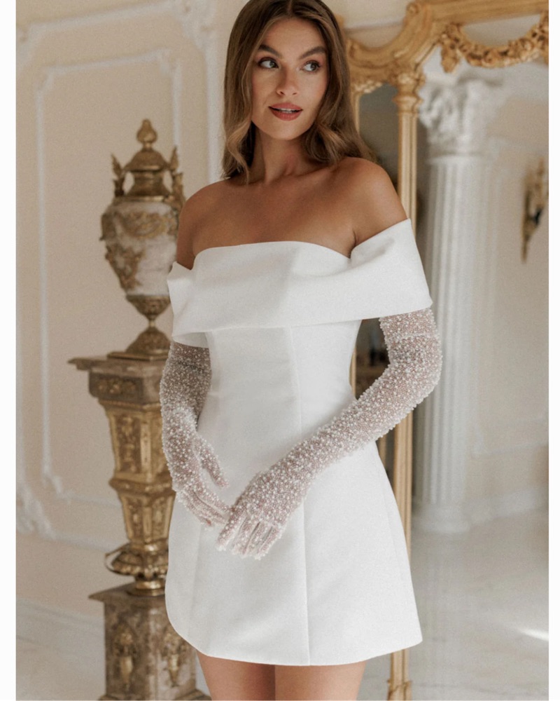 Rosie Etienne Ella Bridal Mini Dress by Rosie Etienne - Pickle