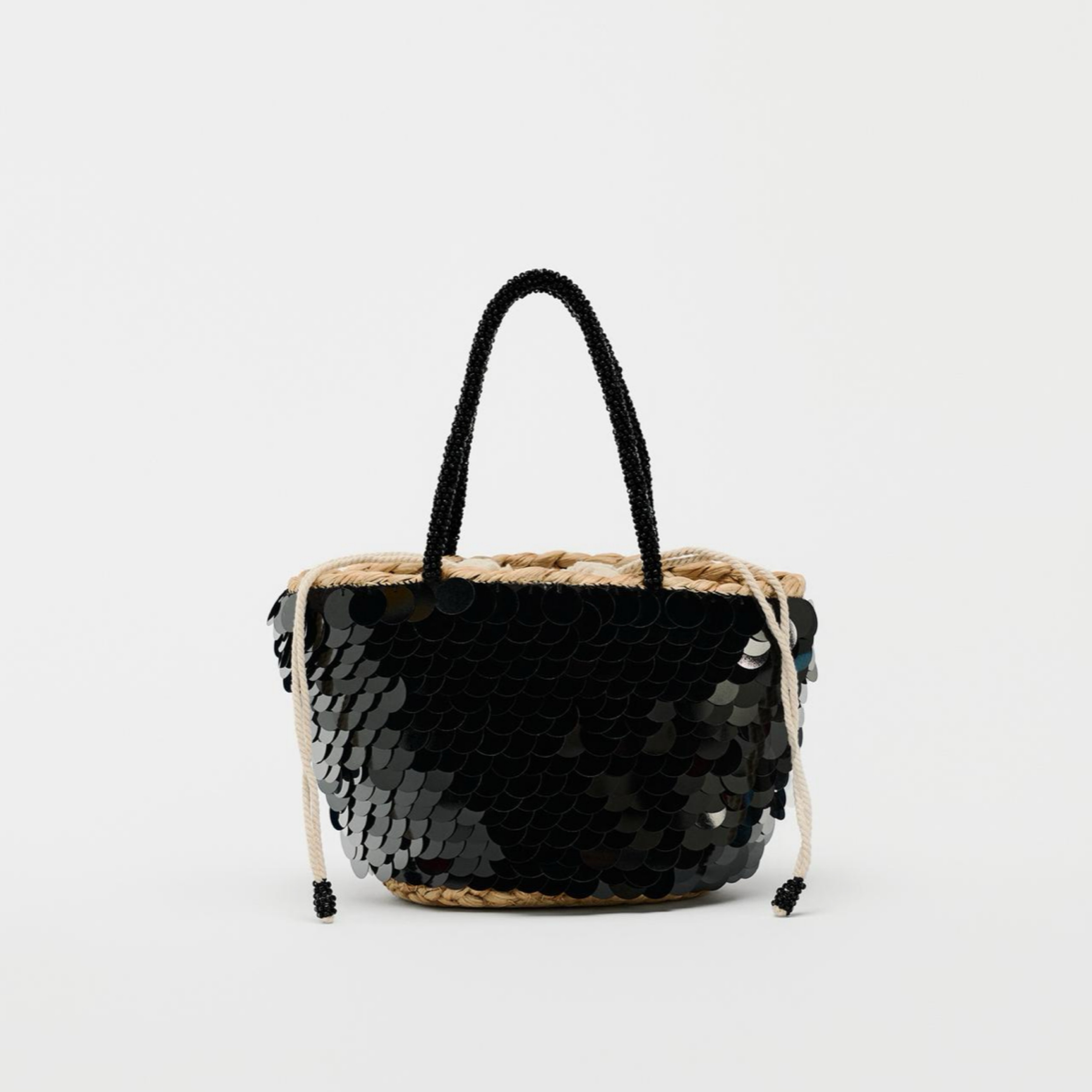 ■ ＊花＊ BLACK BASKET BAG MINI □ ＊花＊ 様専用BLACK BASKET BAG MINI