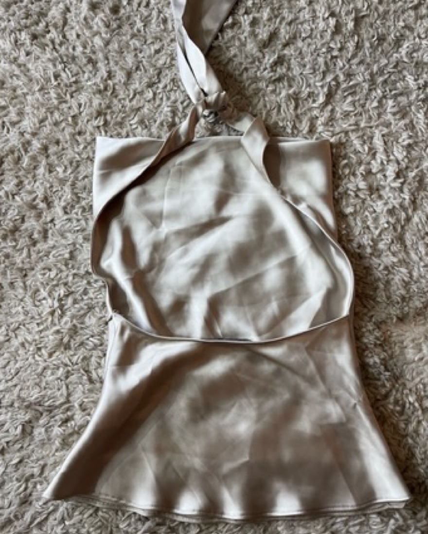 Zara Satin Effect Halter Top by Zara - Pickle