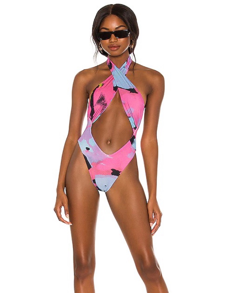 Miaou Demi One Piece Swimsuit by Miaou - Pickle