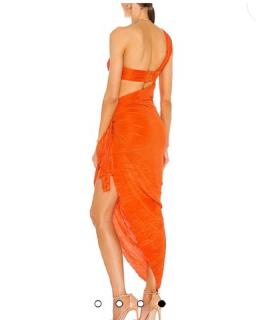 Bronx & Banco Tamala Asymmetrical Dress by Bronx And Banco - Pickle