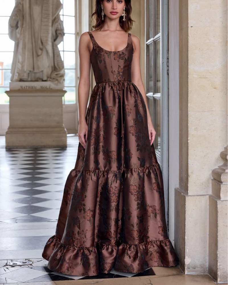 V. Chapman Avery Dress in Cocoa by V. Chapman - Pickle