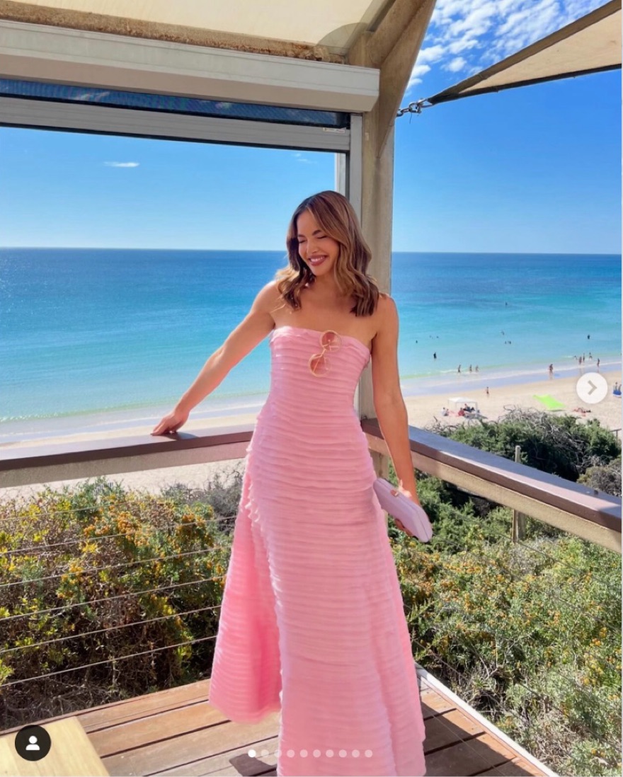 Aje Soundscape Maxi Dress Pink by Aje - Pickle