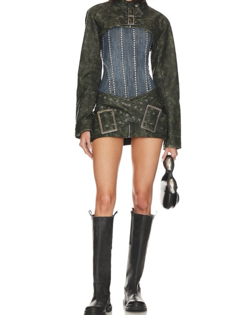 スカート Jaded London MINI SKIRT Jaded London Assassin Micro Mini Skirt by Jaded London - Pickle