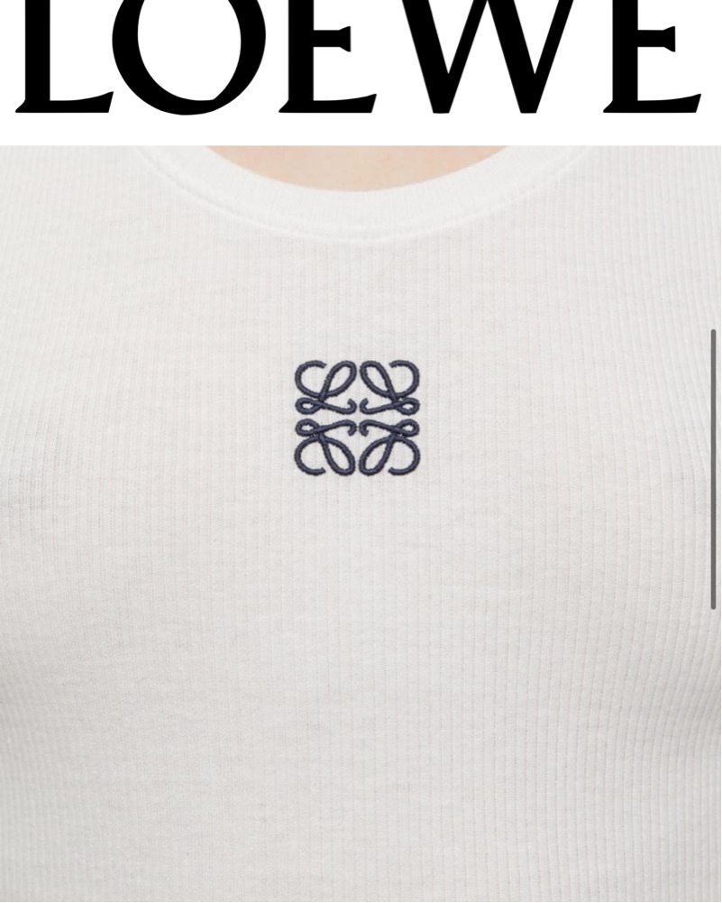 Loewe Minimalist White Tank Top by Loewe - Pickle