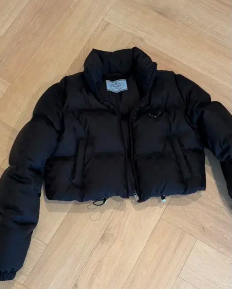 Cropped Prada Puffer Jacket by Prada - Pickle