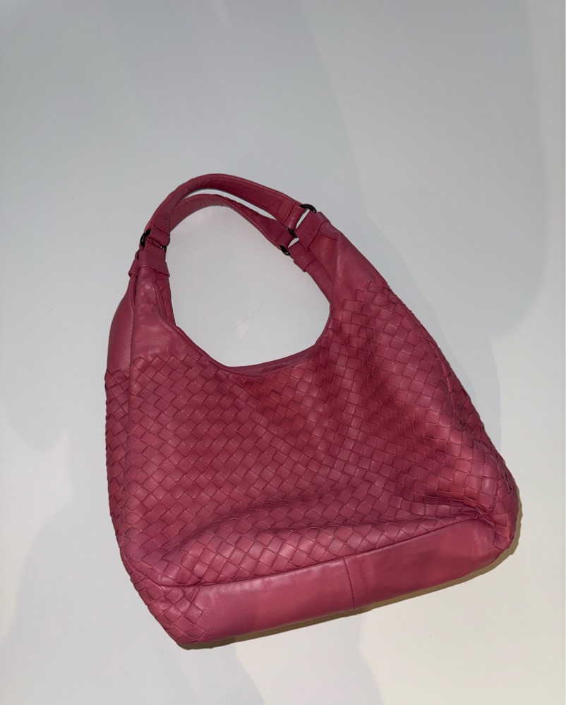 Bottega Veneta Campana Shoulder Bag by Bottega Veneta - Pickle