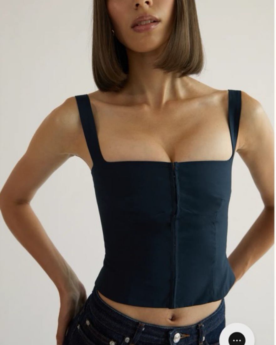 Orseund Iris Minimal Bustier Top by Orseund Iris - Pickle