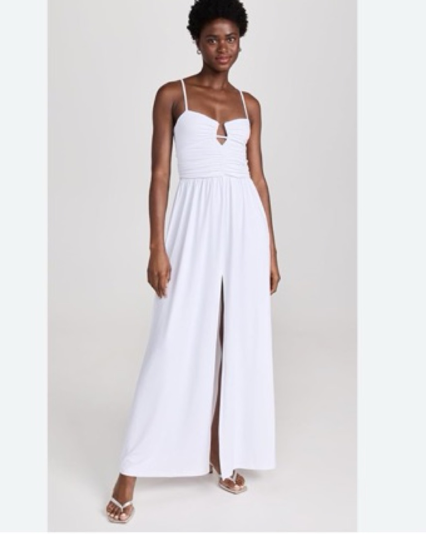 Susana Monaco Slit Front Dress White by Susana Monaco - Pickle