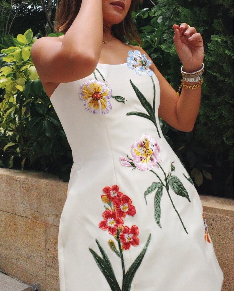 Leo Lin Rosario Velvet Mini Dress by Leo Lin - Pickle