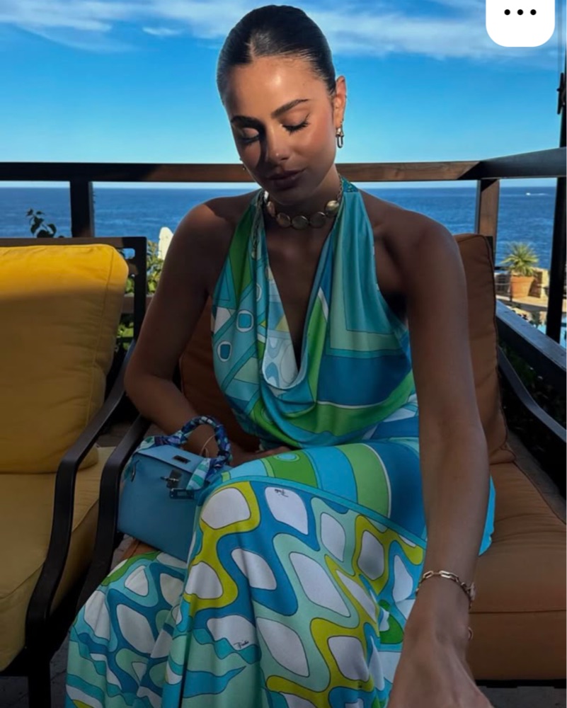 Emilio Pucci Vivara-print Halterneck Top by Pucci - Pickle