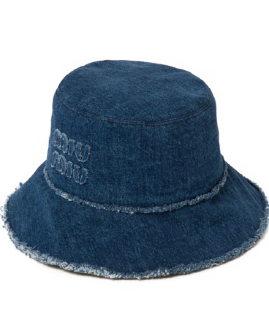 Miu Miu Denim Bucket Hat by Miu Miu - Pickle