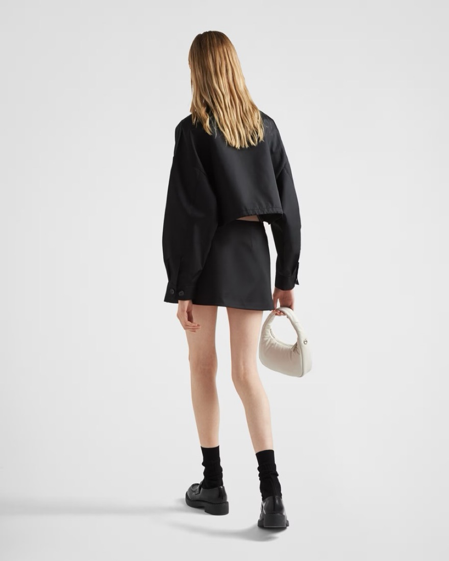 Pradaショートスリーブジャケット Prada Re-Nylon Cropped Jacket | Saks Fifth Avenue