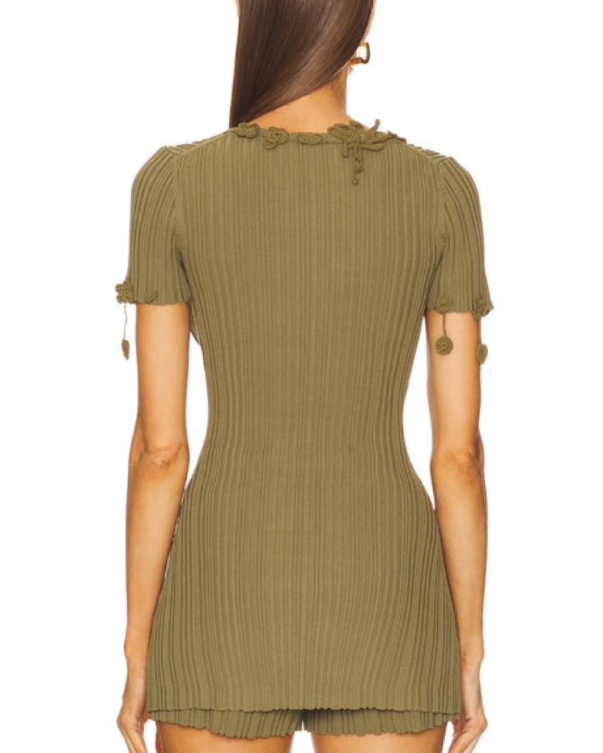 Cult Gaia Cedar Zahara Knit Set by Cult Gaia - Pickle