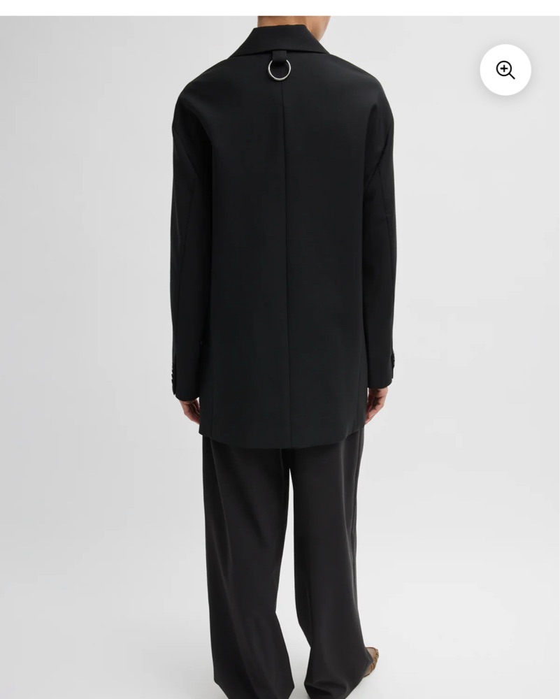 Tibi Tropical Wool Liam Blazer - Navy by Tibi - Pickle