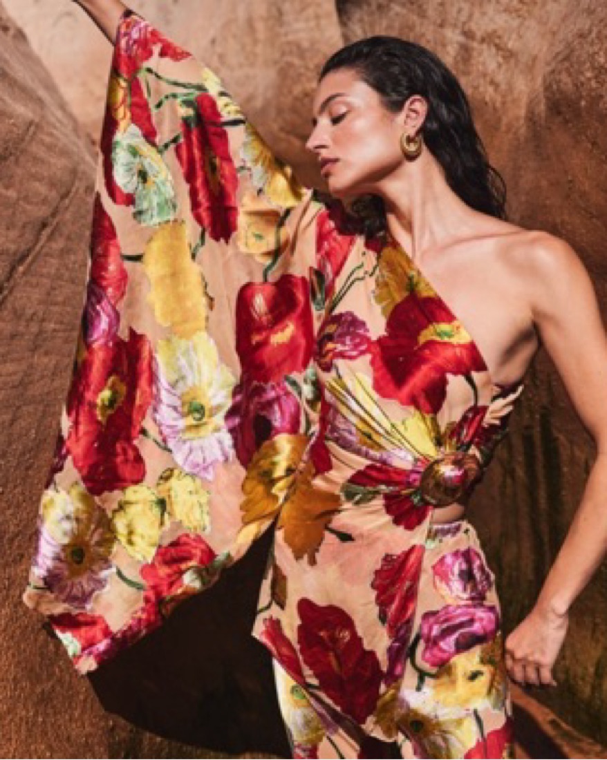 Cult Gaia Jadis One-Shoulder Satin Top by Cult Gaia - Pickle