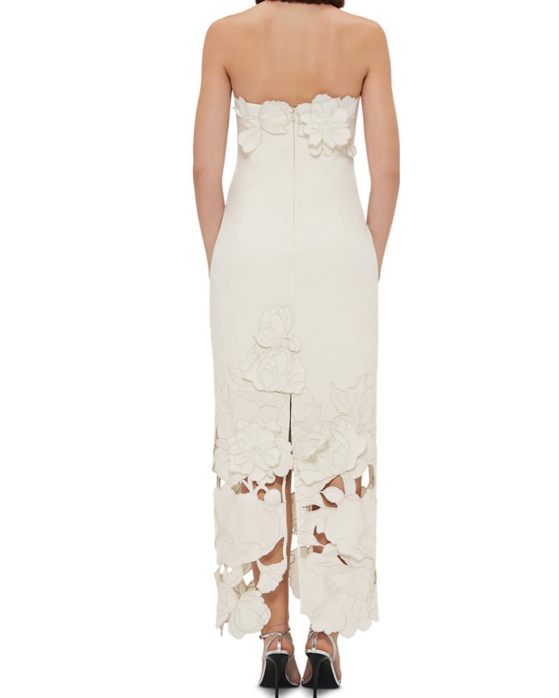 Leo Lin Ivory Rayna Strapless Dress by Leo Lin - Pickle