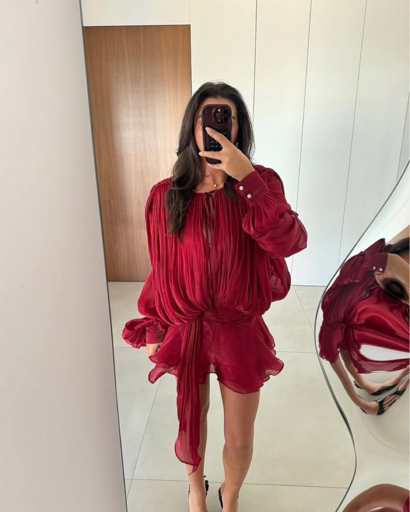 Miss Rosier Pleated Dress by Miss Rosier - Pickle