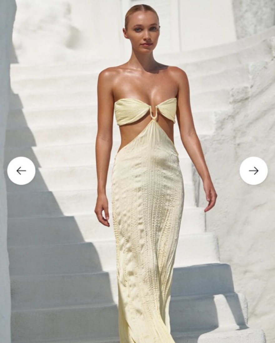 BAOBAB Viola Dress Yellow by Baobab - Pickle