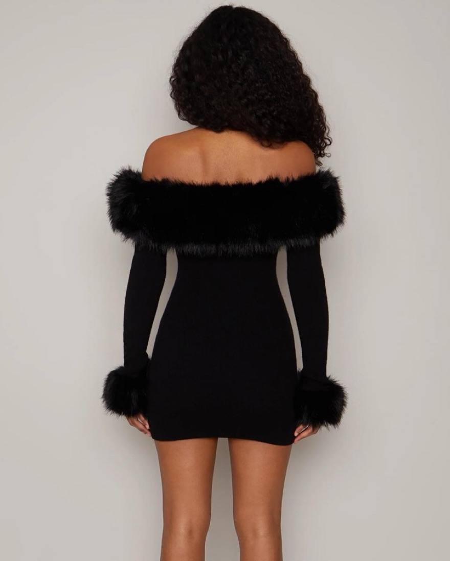Danielle Guizio Fur Lined Mini Dress by Danielle Guizio - Pickle