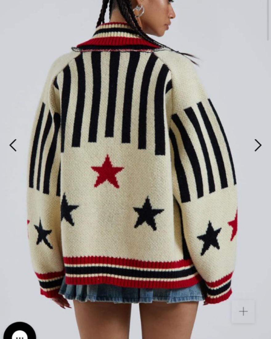 Jaded London ニットジャケット S/Mサイズ Jaded London Knit Zip Up Jacket by Jaded London - Pickle