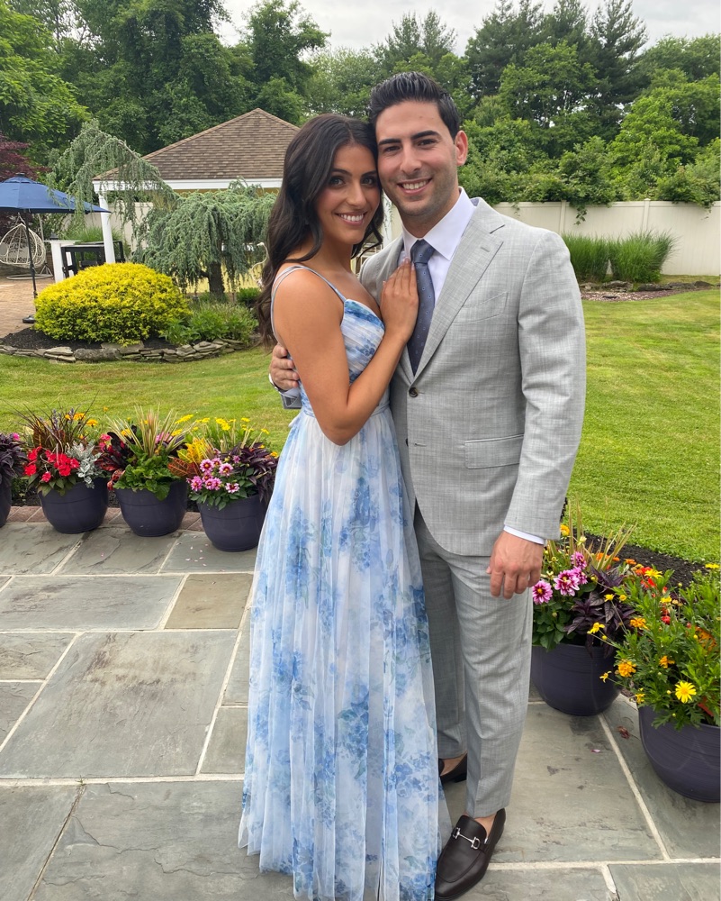 Marchesa Notte Blue Floral Gown by Marchesa Notte - Pickle