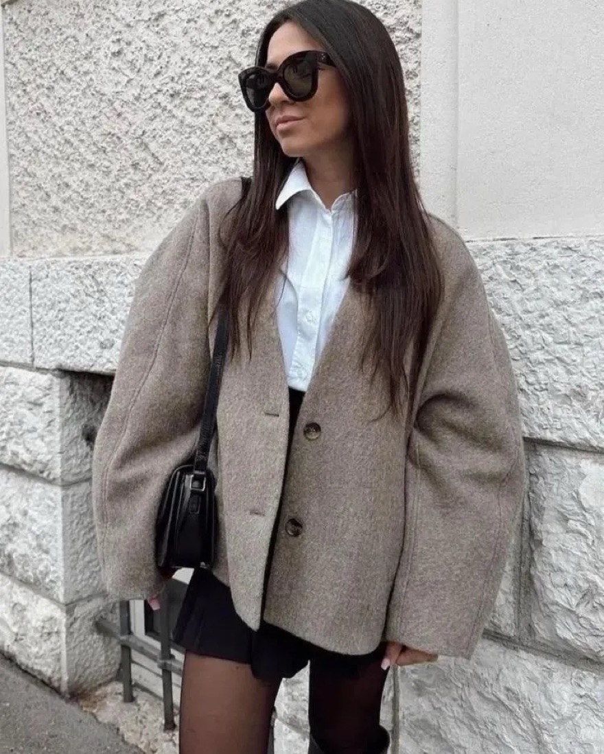 Zara Manteco Wool Straight Cut Jacket | Pickle