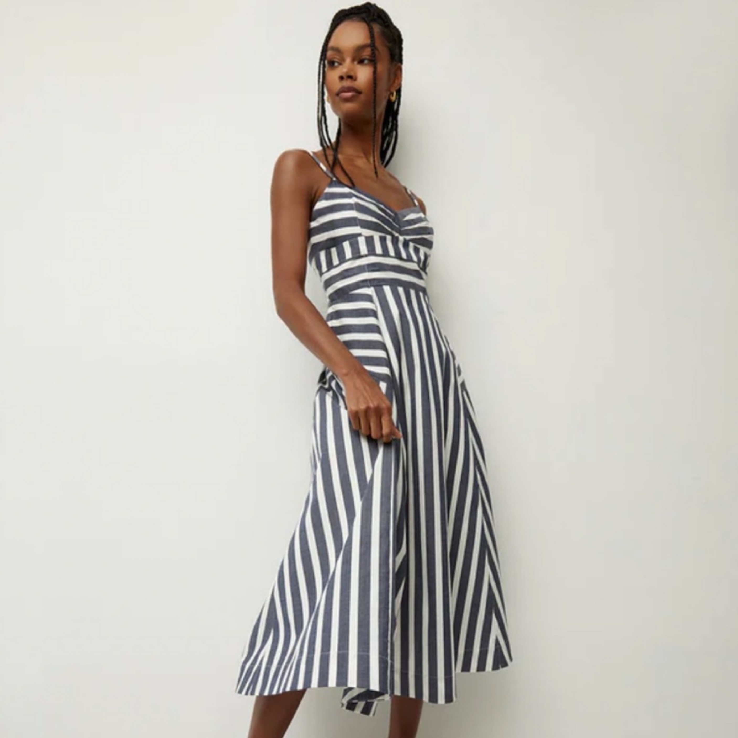 Veronica Beard Striped Blige Dress by Veronica Beard - Pickle