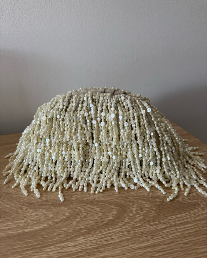 Cult Gaia Jaala Pearl clutch by Cult Gaia - Pickle