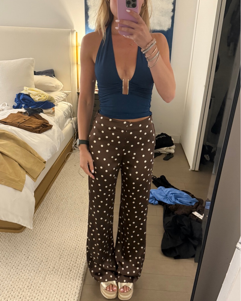 ※専用Cross＆Cloth Polkadotprintstraighpants Polka Dot Pants by Zara - Pickle
