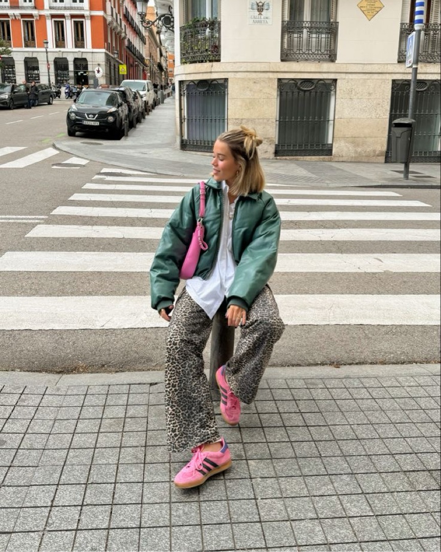 Pintrest Viral Leopard Cargo Pants by Damson Madder - Pickle