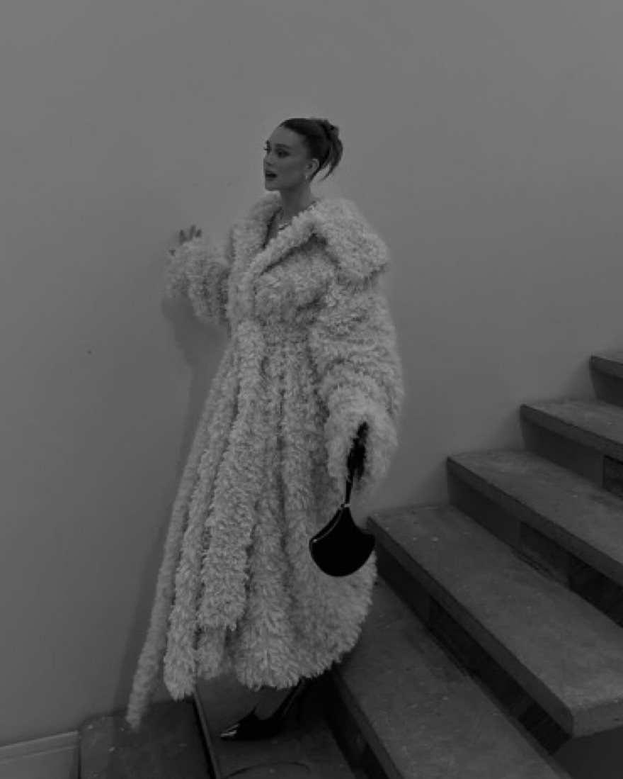 KHY Shaggy Faux Fur Oversized Coat S/M by KHY - Pickle