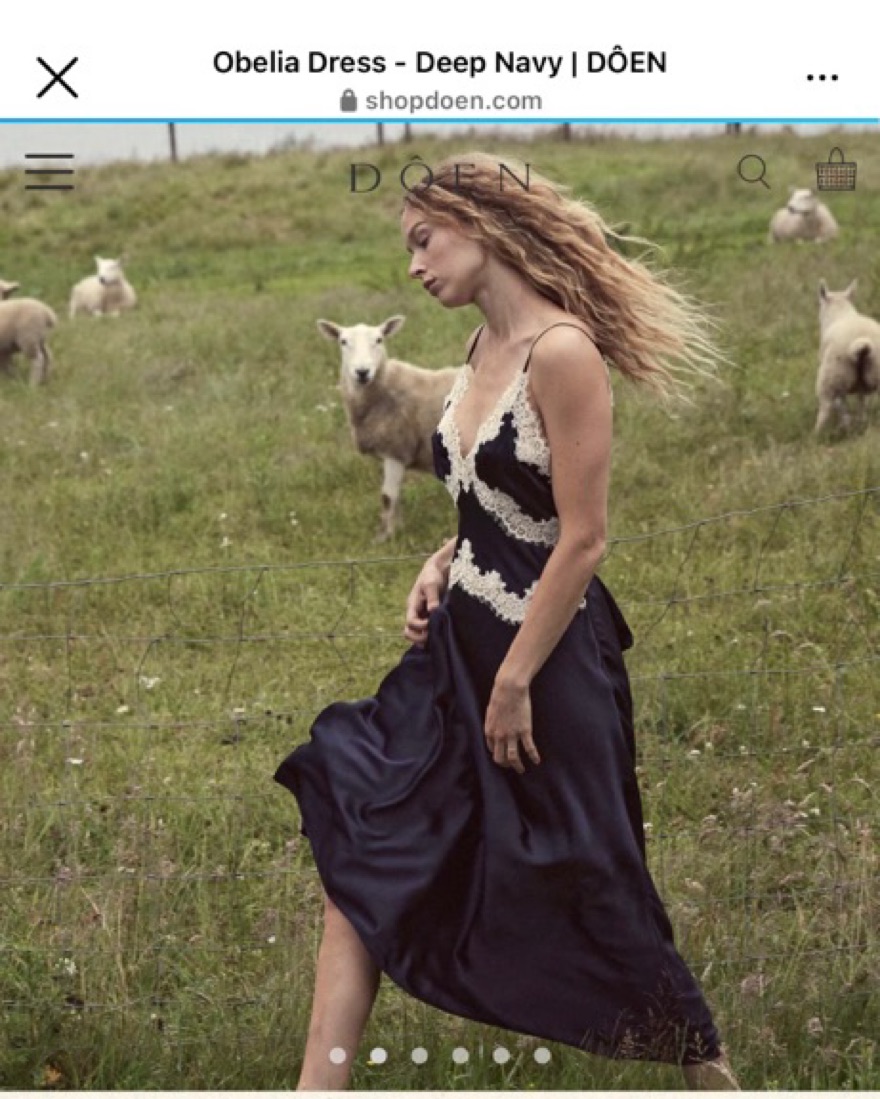 Doen Obelia Dress In Navy Size S by Doen - Pickle