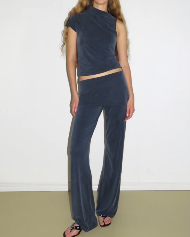 Paloma Wool Alexia ワークパンツ ダークグレー・ブルー Paloma Wool Alexia ワークパンツ ダークグレー・ブルー 工場