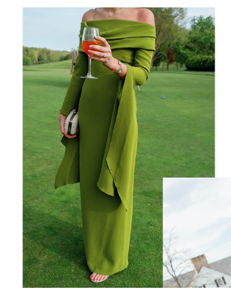 Solace London Off-the-Shoulder Dress by Solace London - Pickle