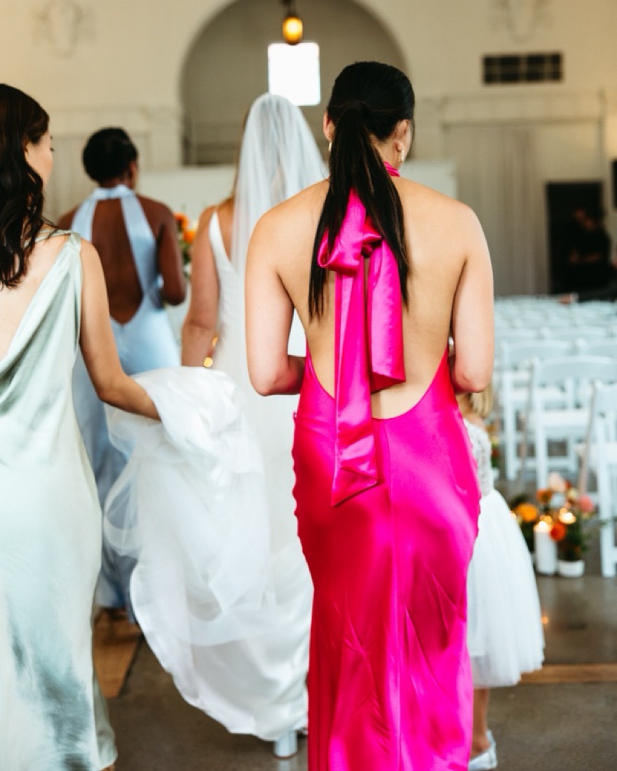 Sau Lee Penelope Dress In Fuchsia by Sau Lee - Pickle