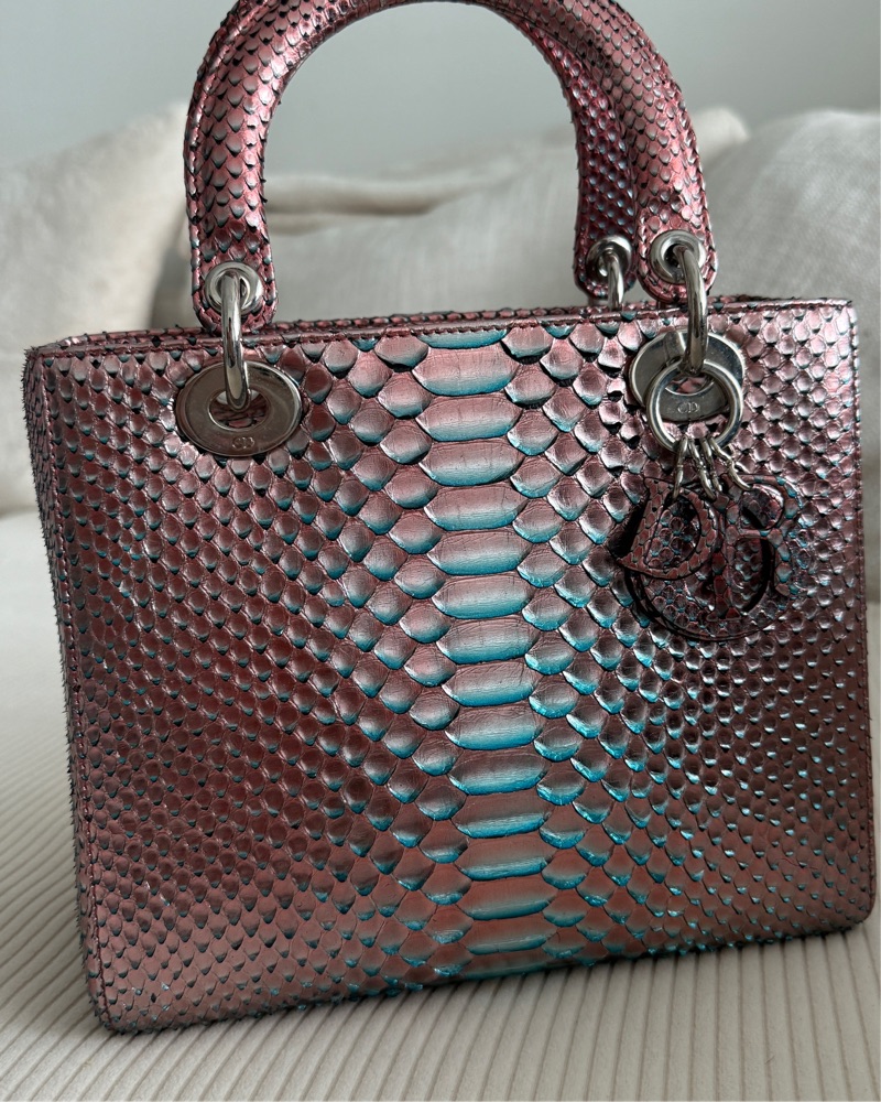 Pink Python Limited Edition Lady Dior by Christian Dior - Pickle
