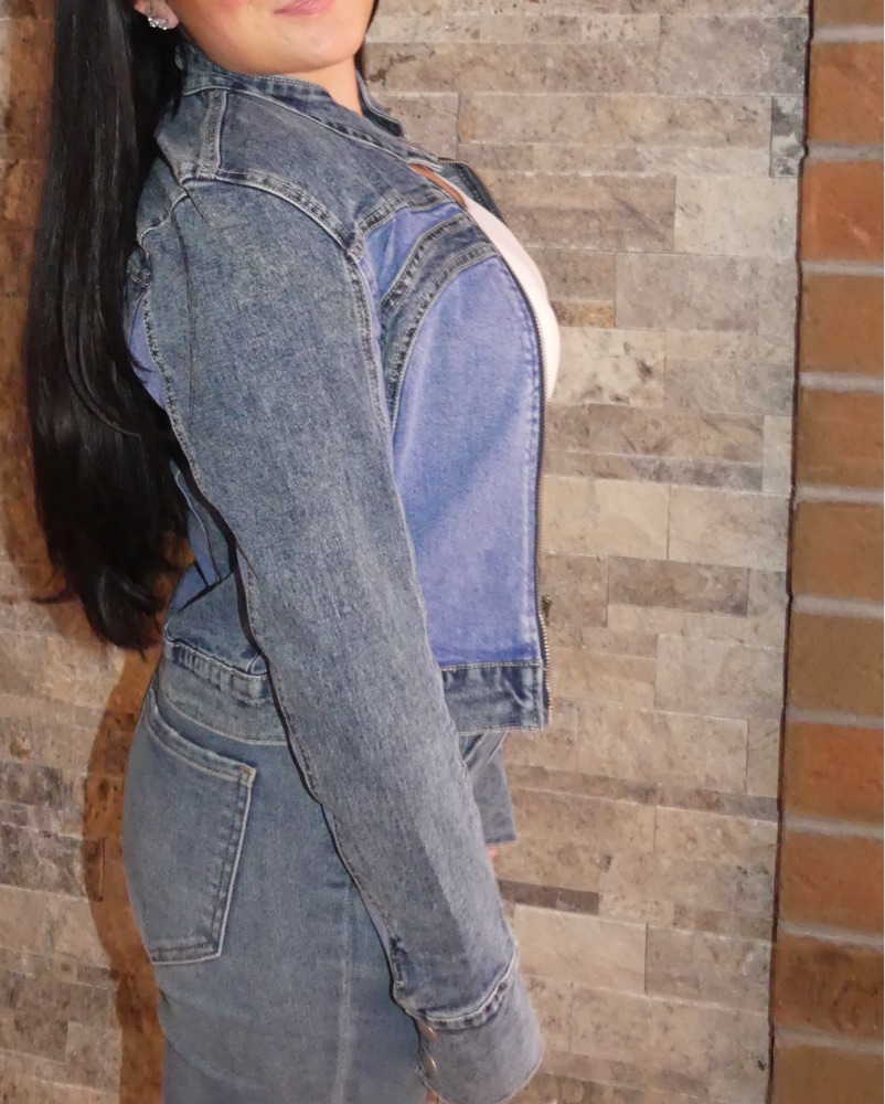 Superdown Quinn Moto Denim Jacket by Superdown - Pickle