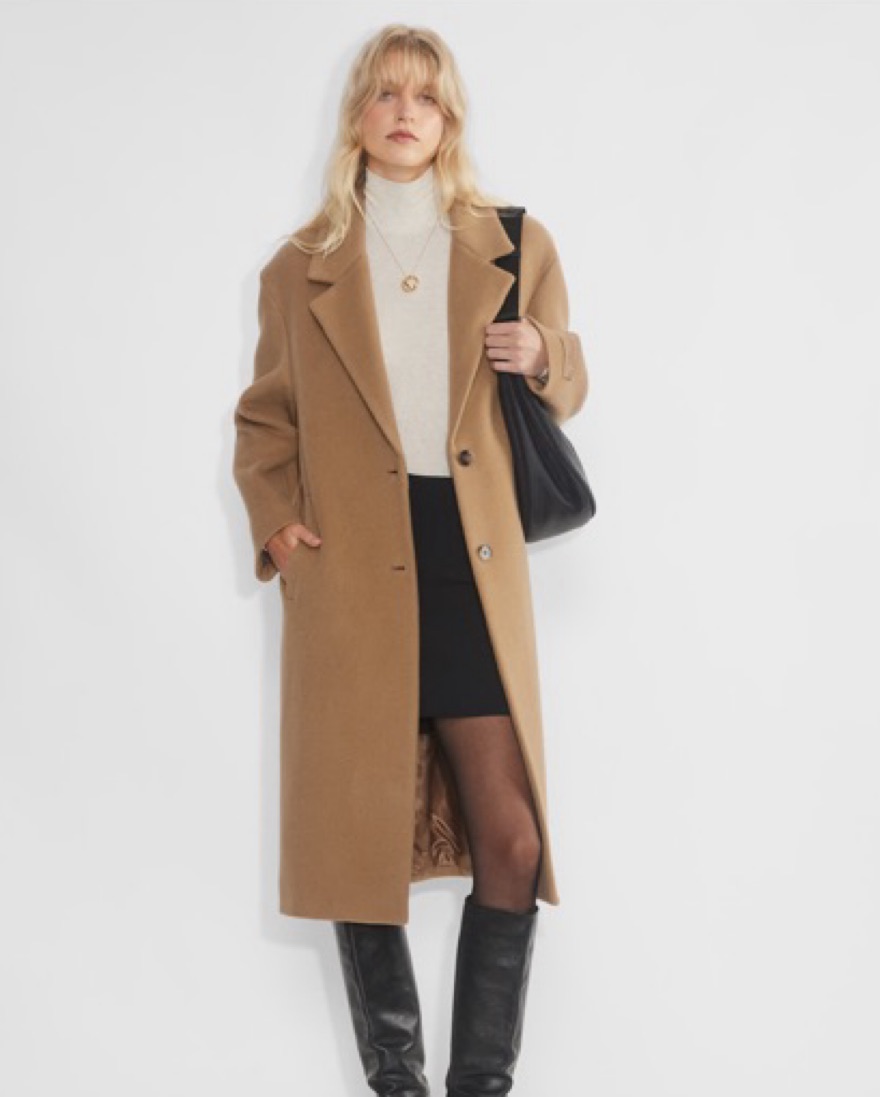 Aritzia Wilfred- The Only Coat by Aritzia - Pickle