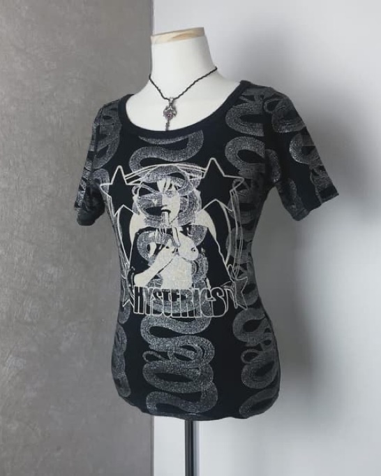 Hysteric Glamour Black Silver Snake Top by Hysteric Glamour - Pickle