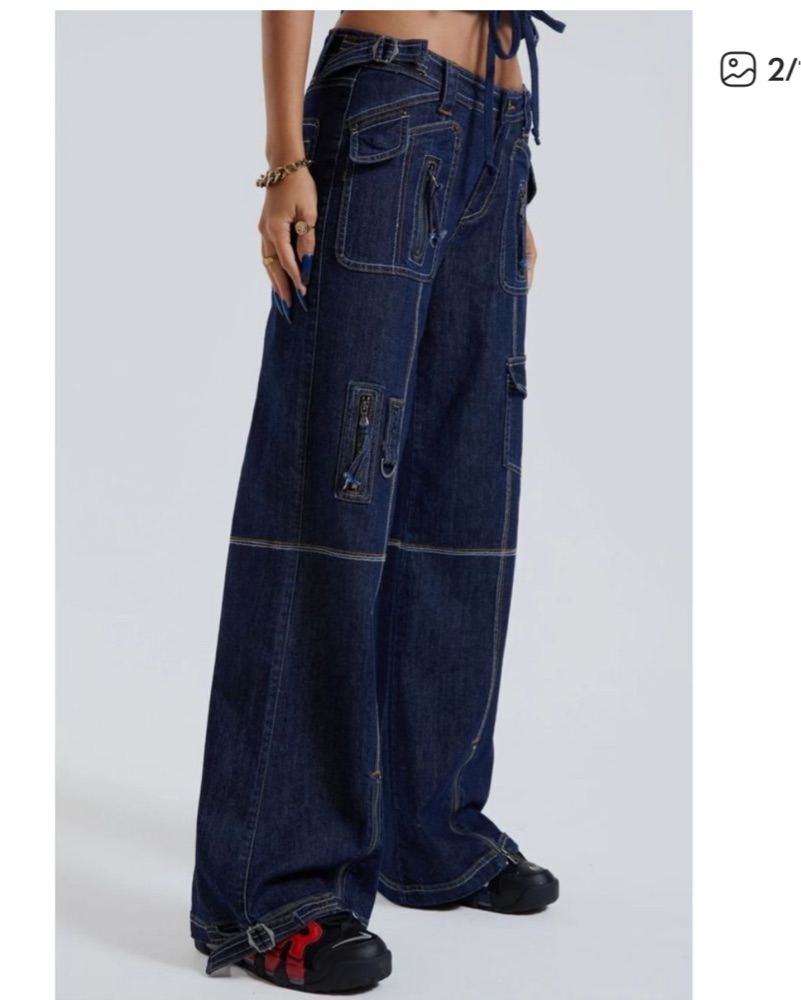 Jaded London Cargo Jeans by Jaded London - Pickle