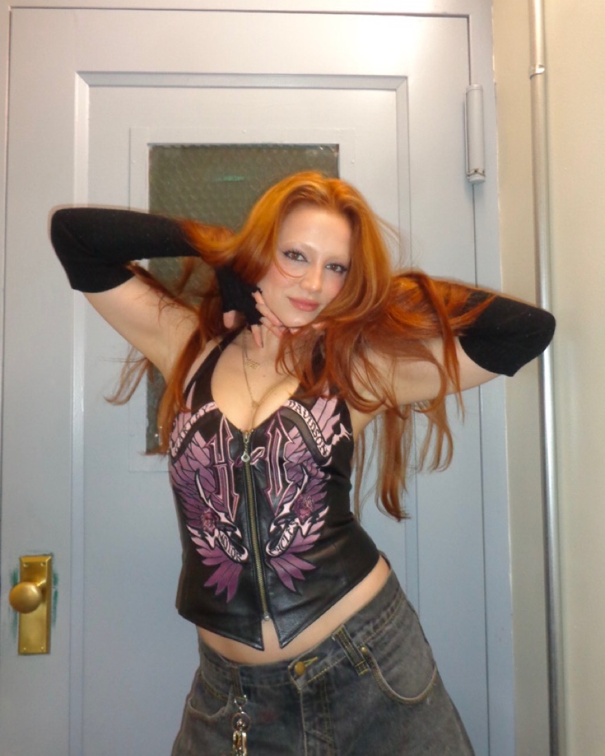 Vintage Harley Davidson Corset by Vintage Harley Davidson - Pickle