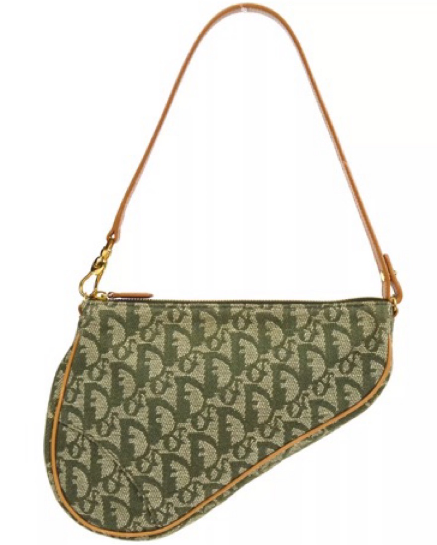 christian dior trotter saddle bag by Christian Dior - Pickle
