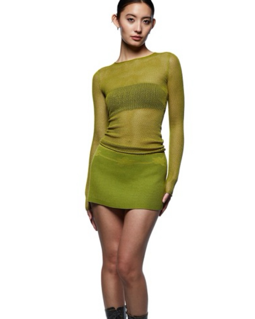 TANKAIR Hot Mesh Top Lime Green by Tankair Studio - Pickle